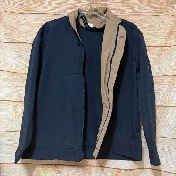 Made in USA Riverside Flexbac Work Jacket Full Front Zip Shoulder Pocket Sz 50L - Picture 7 of 11